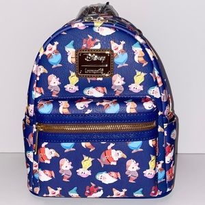 Loungefly Disney Snow White and the Seven Dwarfs Allover Print Mini Backpack